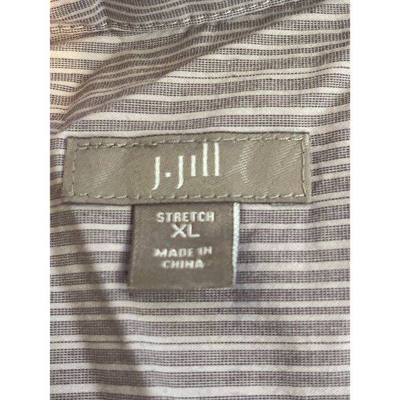 J. Jill Womens Stretch Button-Up Shirt XL Cotton & Nylon Blend - Picture 3 of 5